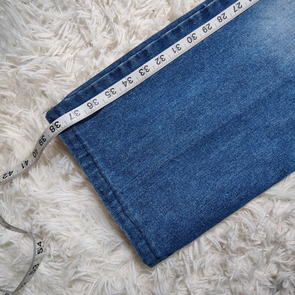 Vintage Y2K Levis 529 Low Rise Straight Leg Jeans Denim Medium Wash Faded HEMMED - Picture 11 of 11